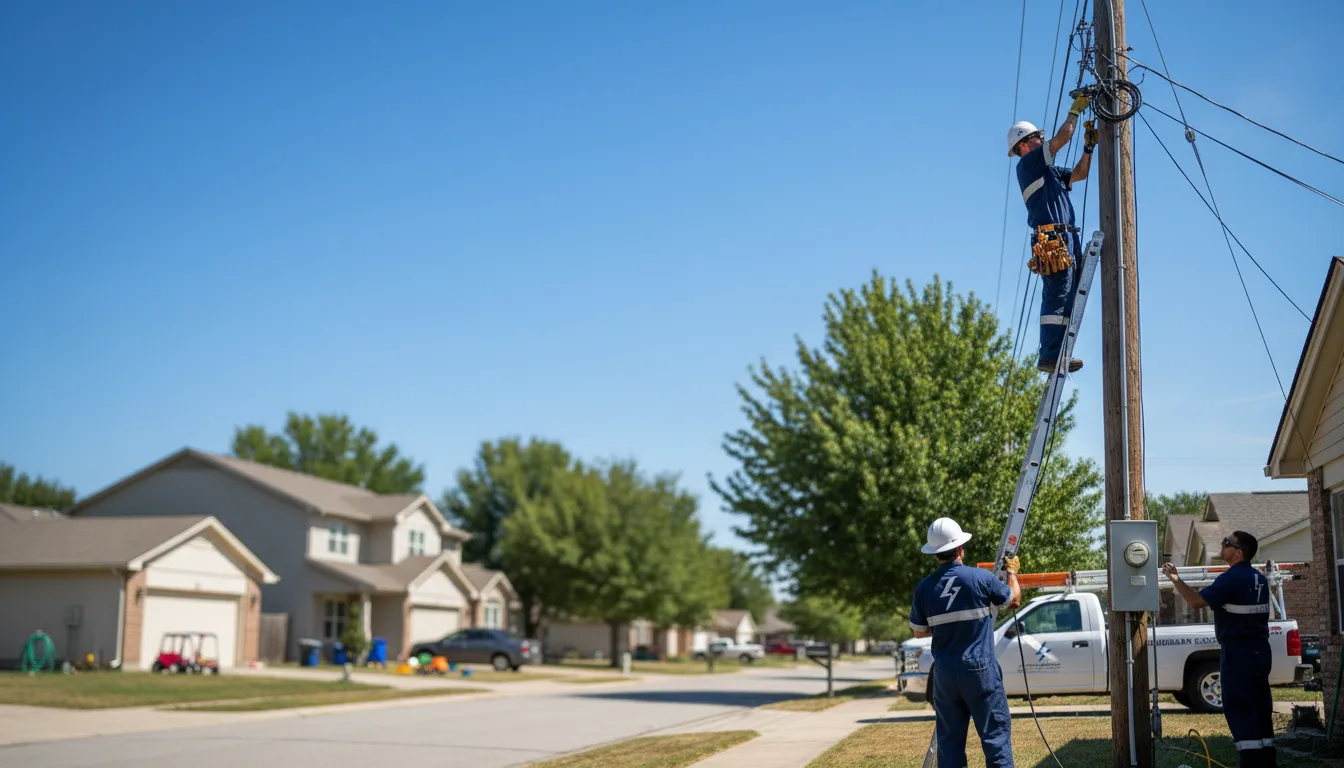 Residential electrician providing installation services in Husser, LA